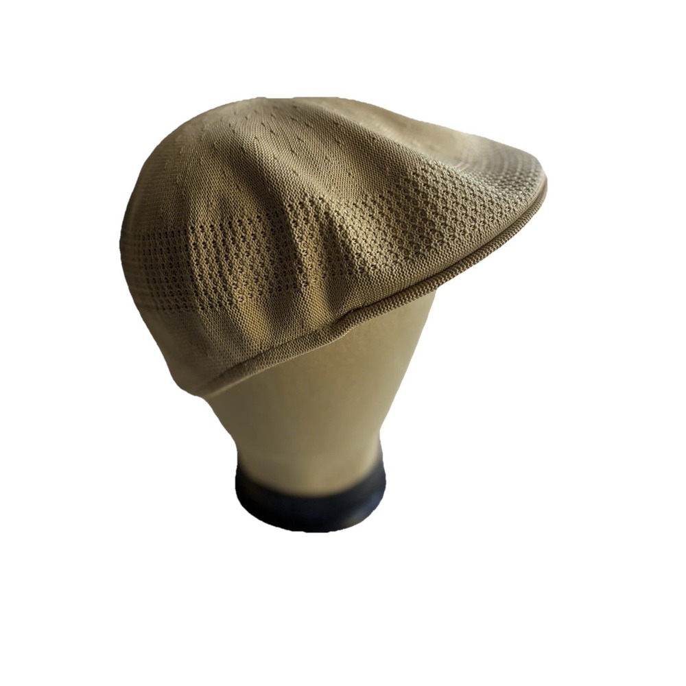 Kangol Vtg Tan‎ Newsboy Cabbie Sz M Preppy Casual Golf OG